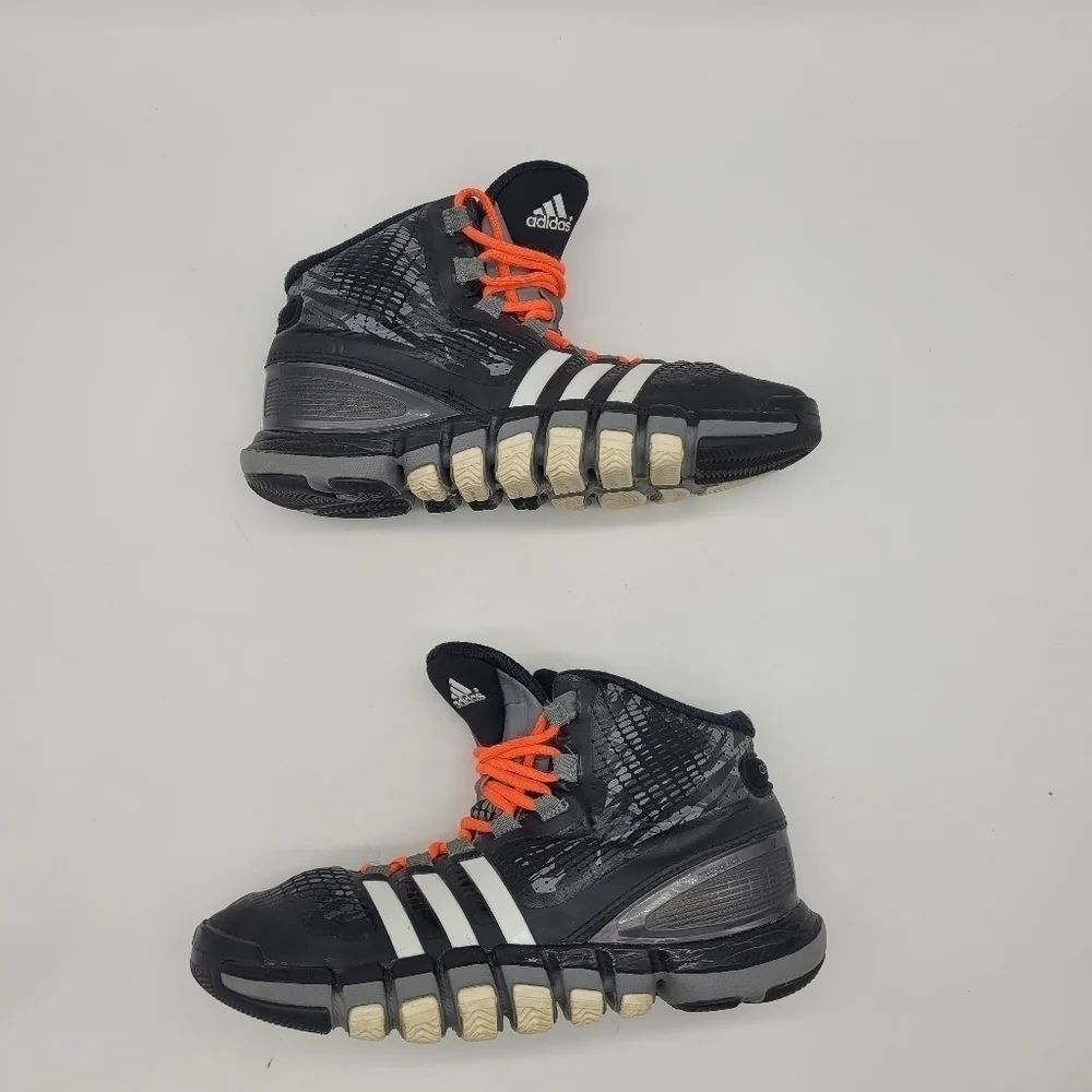 Adidas Adipure Crazy Quick Basketball Shoes Size 4.5 Youth Black Grey